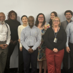 Graduates and coaches of UofL's fall 2023 LaunchIt cohort. LaunchIt is an eight-week entrepreneurship and product development bootcamp.